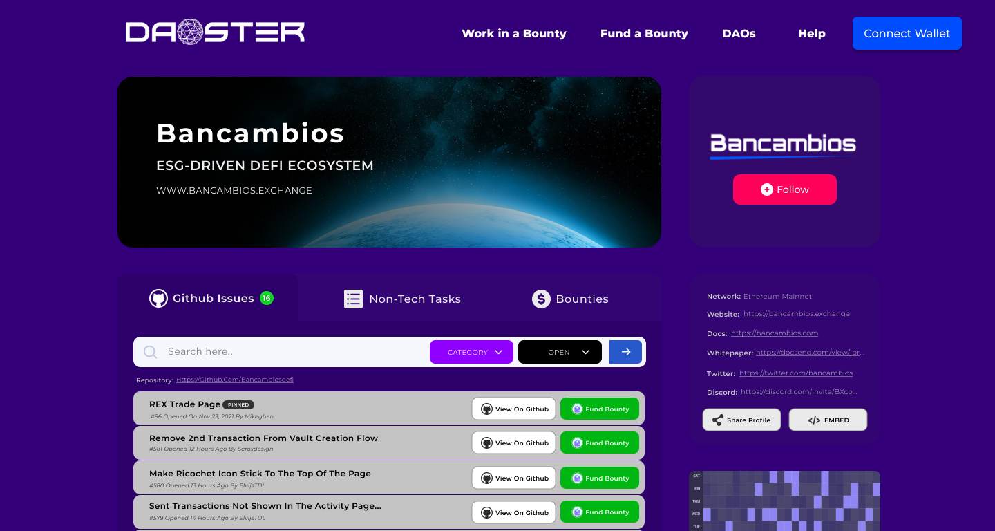 Daoster – Bounty